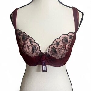 2/$24 Adore Me Bra Sz Various Red/Black Lace Fairy Cottagecore Feminine Sexy